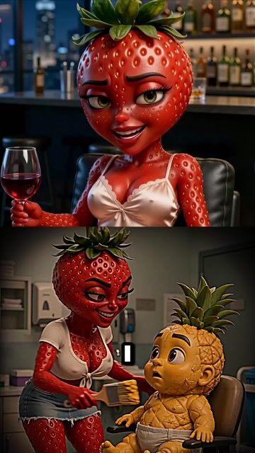 Strawberry Tries to Steal Banana